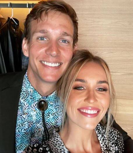 Meghan Haila with her husband Caeleb Dressel.